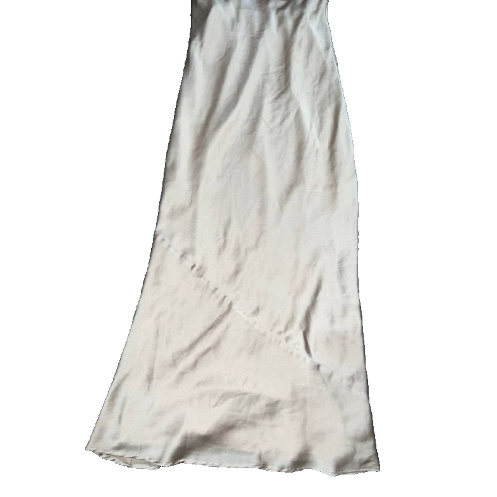 Show me Your Mumu Y2K Tuscany Maxi Slip Dress prom Champagne Satin S A006605 - Picture 3 of 11